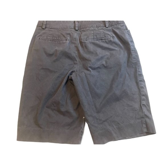 Talbots Women Perfect Shorts Bermuda Mid Rise Stretch JO3026 Cotton Black Size 2 - Picture 2 of 9